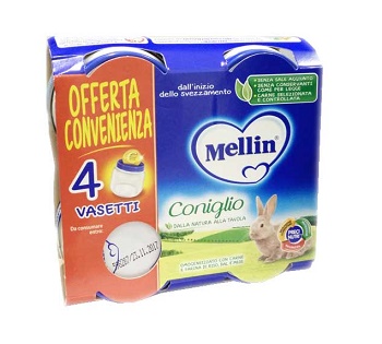 Mellin Omog Coniglio 4X80g