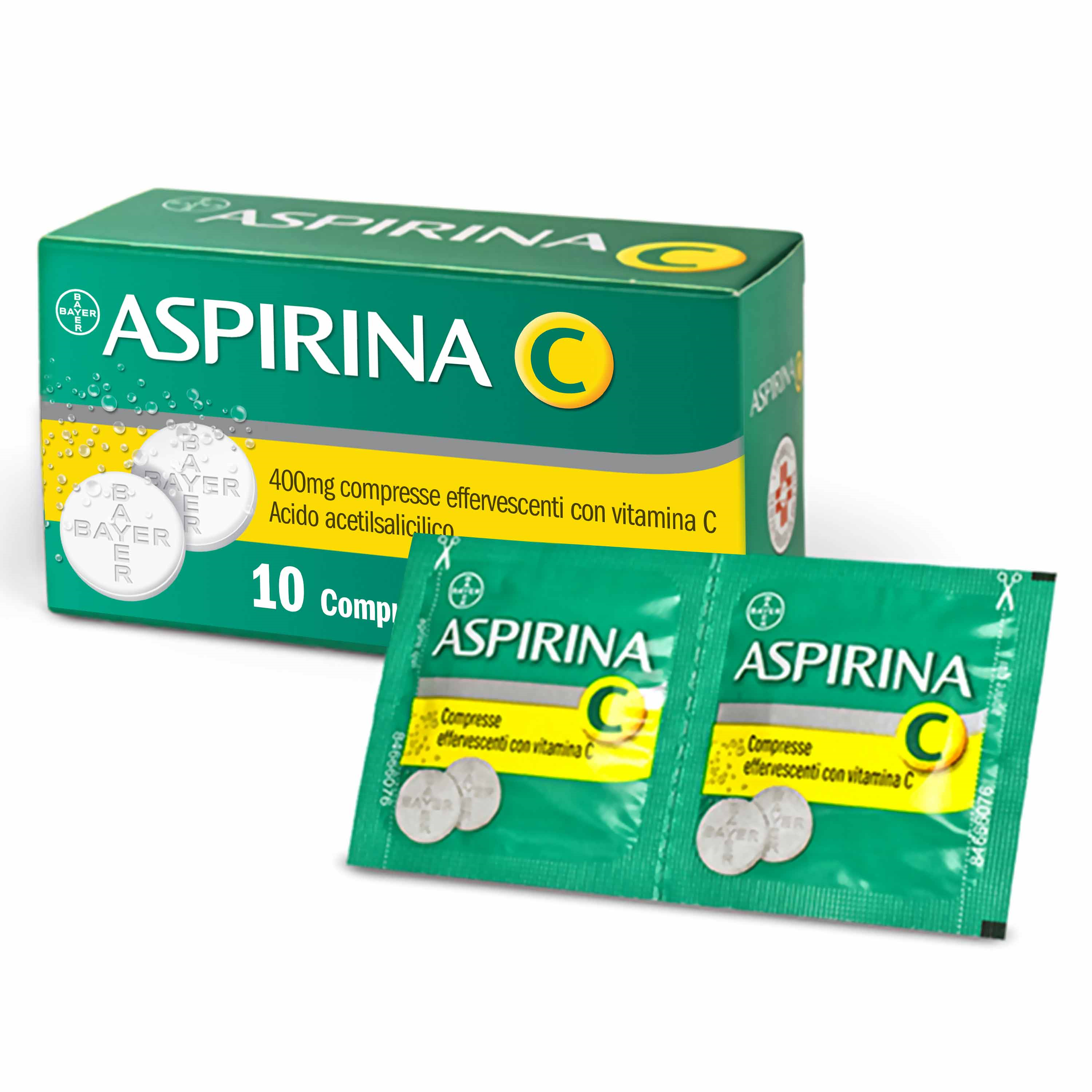 Aspirina C 10 Compresse Effervescenti 400 240Mg