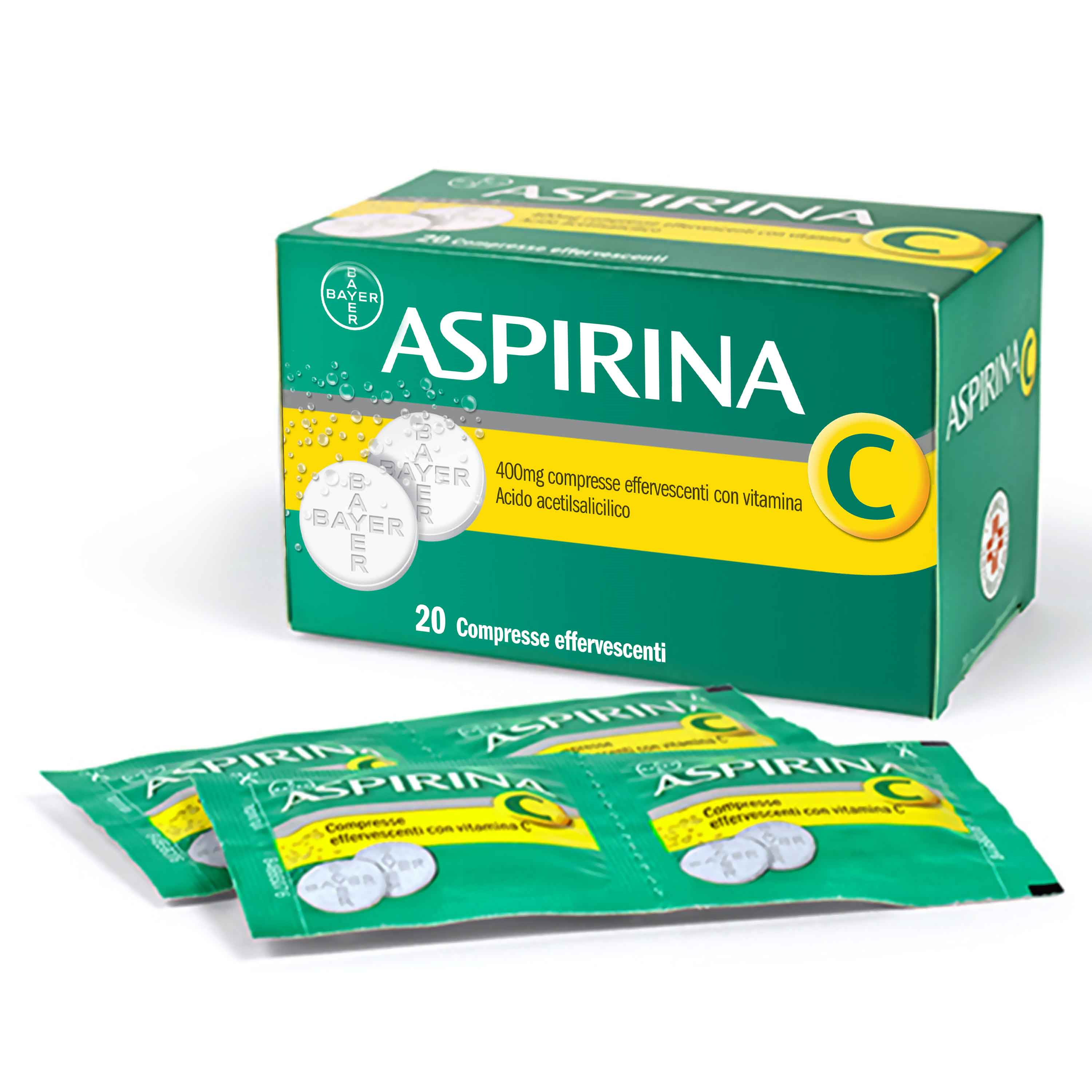 Aspirina C 20 Compresse Effervescenti 400 240Mg