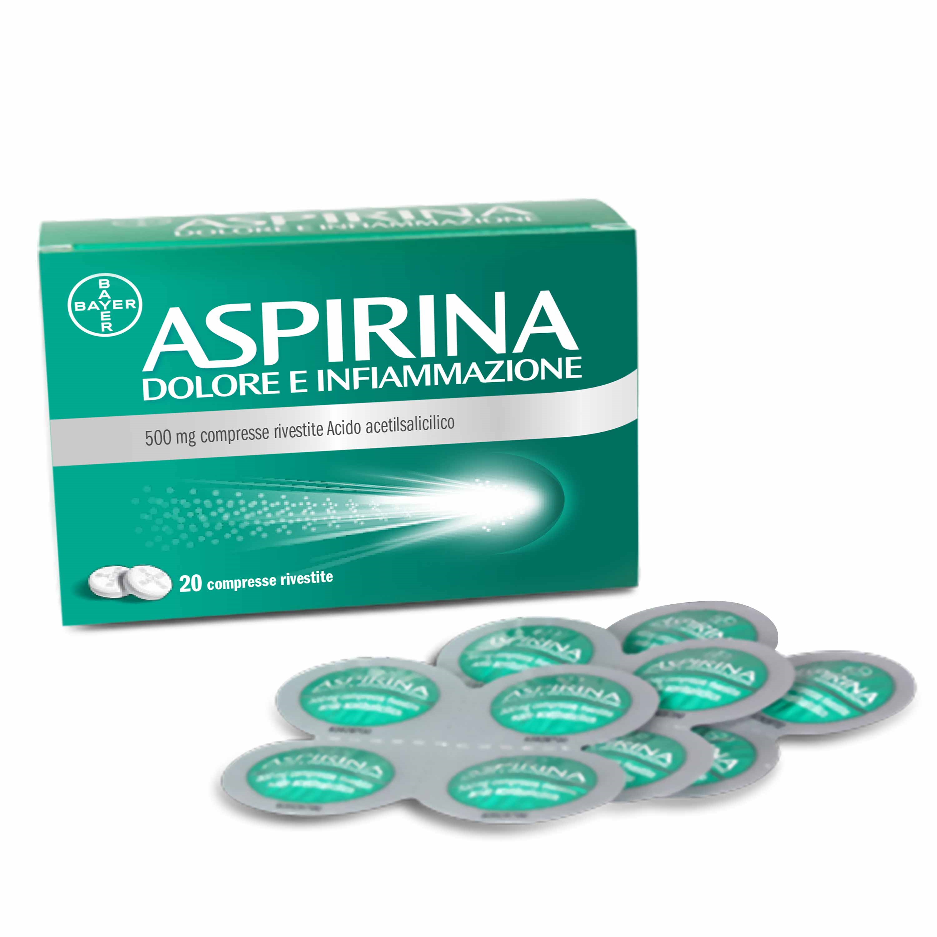Aspirina Dolore Infiammazione 20 Compresse 500mg